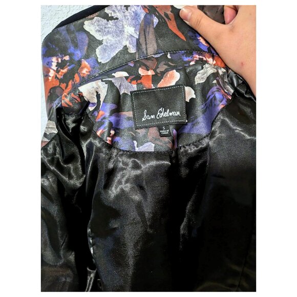 Sam Edelman Floral Faux Leather Moto Jacket – Size Small - Picture 3 of 3